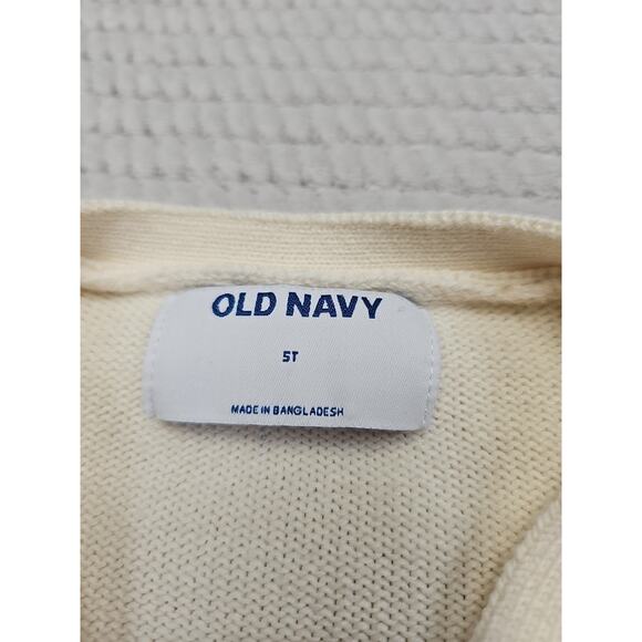 Old Navy Sweater Girls 5T Open Front Cardigan Heart Print - Picture 4 of 7